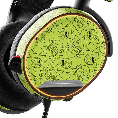 Adult Swim Rick and Morty Rick and Morty All Over Print SteelSeries Arctis 3 Skin